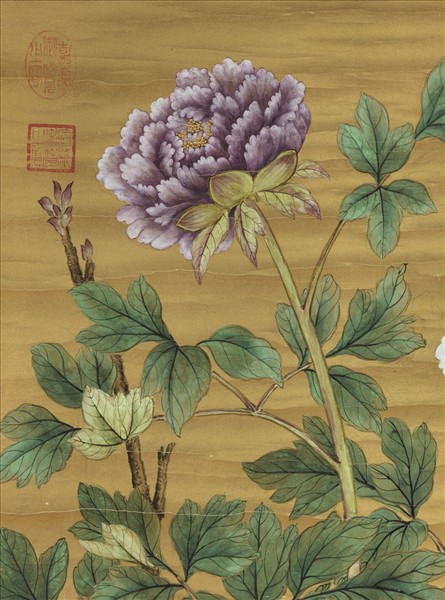 清蔣廷錫畫牡丹　軸