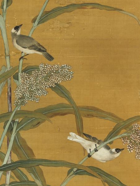 清蔣廷錫畫四瑞慶登圖　軸