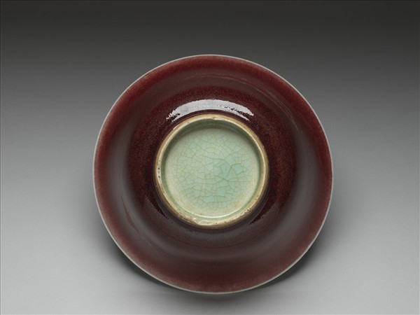 霽紅釉碗