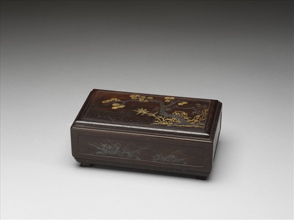 紫檀錯金銀木匣