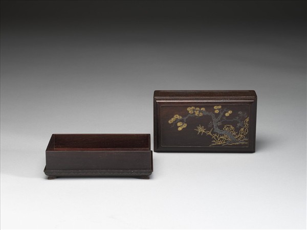 紫檀錯金銀木匣