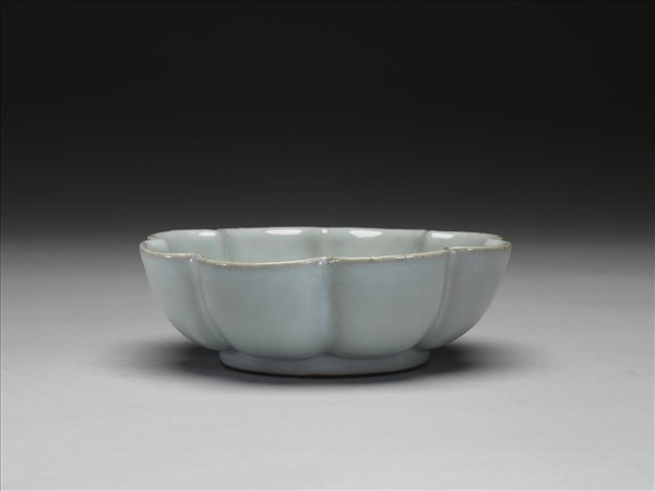 仿官釉牡丹花式洗