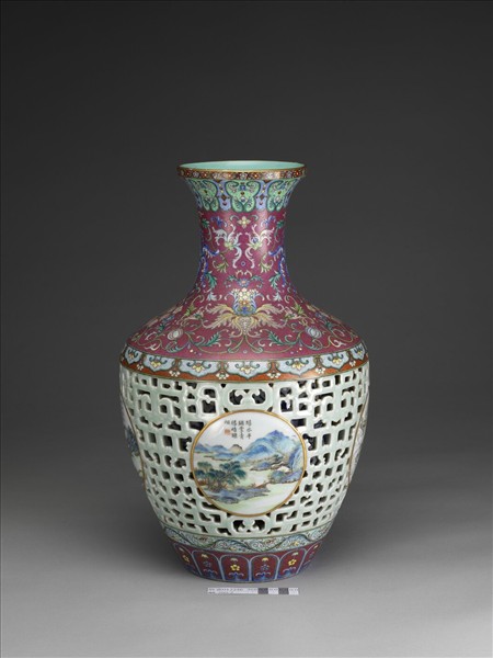 洋彩錦上添花玲瓏套瓶