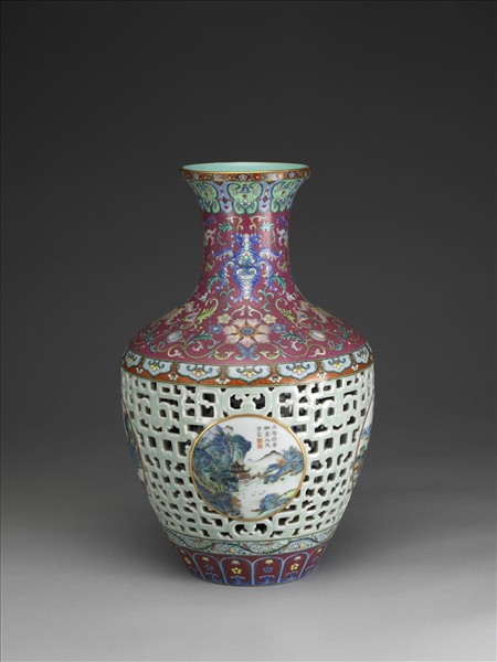 洋彩錦上添花玲瓏套瓶