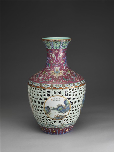 洋彩錦上添花玲瓏套瓶