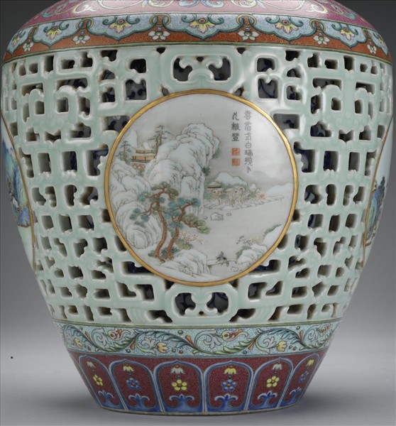 洋彩錦上添花玲瓏套瓶