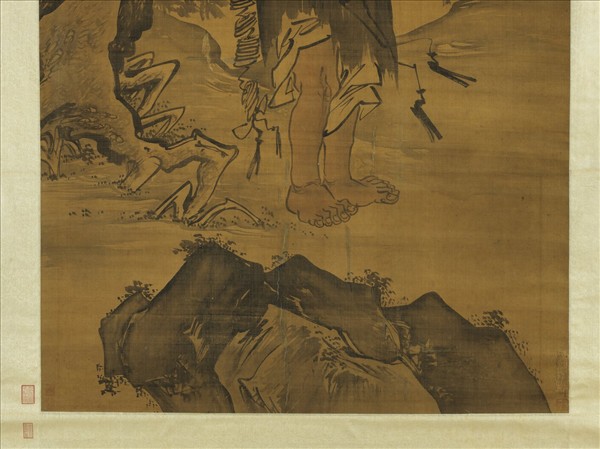 明史文玉蟾圖　軸