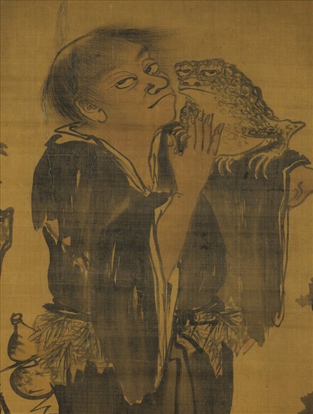 明史文玉蟾圖　軸