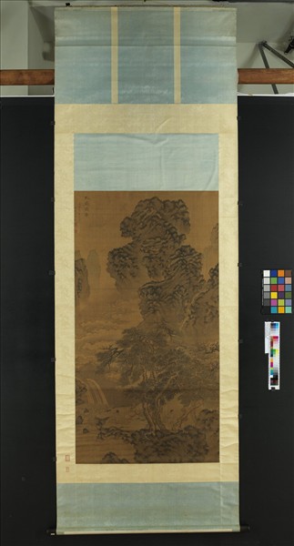 明邵徵畫松嶽齊年圖　軸