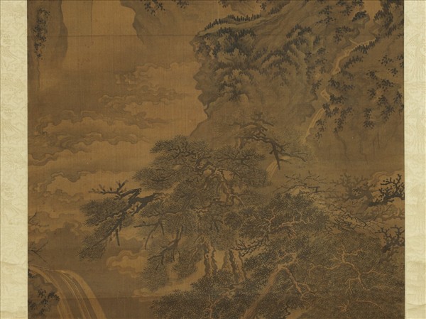 明邵徵畫松嶽齊年圖　軸