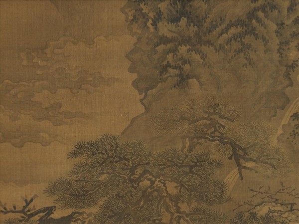 明邵徵畫松嶽齊年圖　軸