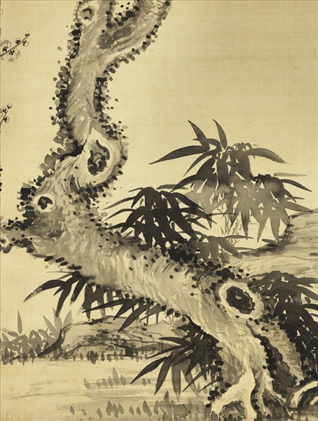 清鄒一桂畫墨梅　軸