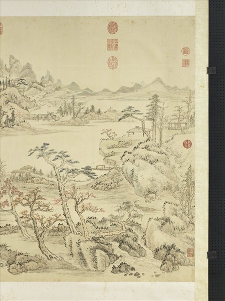 清張鵬翀畫西山秋眺　軸