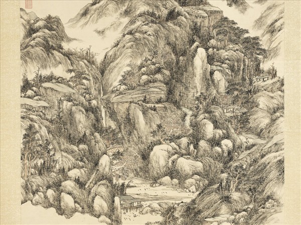 清董邦達倣王蒙層巒疊翠圖　軸