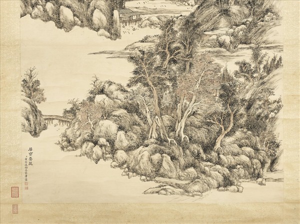 清董邦達倣王蒙層巒疊翠圖　軸