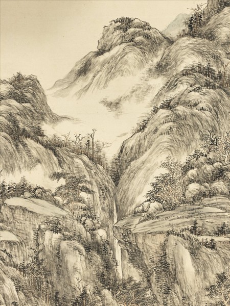 清董邦達倣王蒙層巒疊翠圖　軸