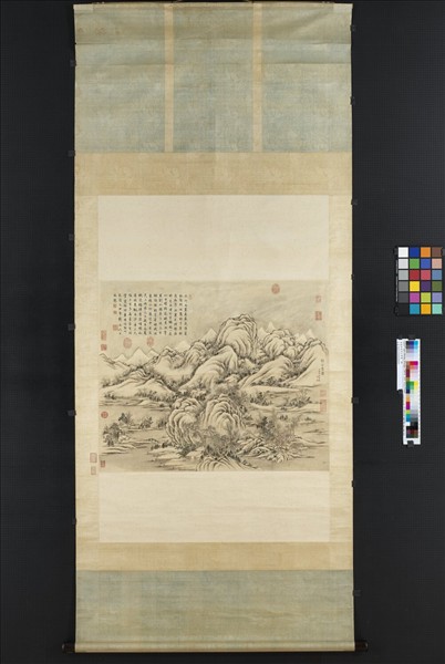 清董邦達溪山霽雪　軸