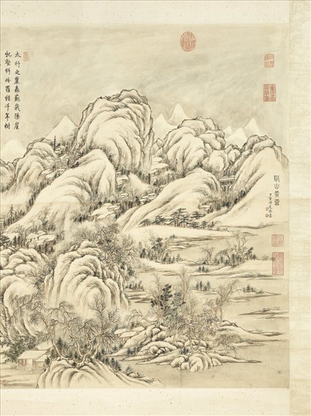 清董邦達溪山霽雪　軸