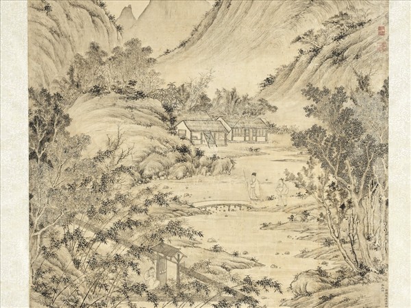 清董邦達四美具合幅　軸