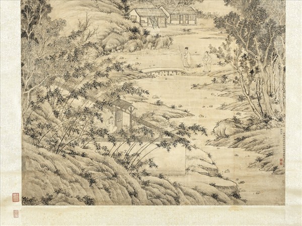 清董邦達四美具合幅　軸