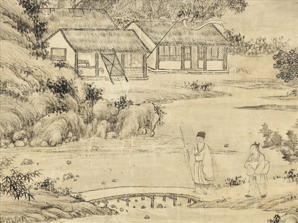 清董邦達四美具合幅　軸