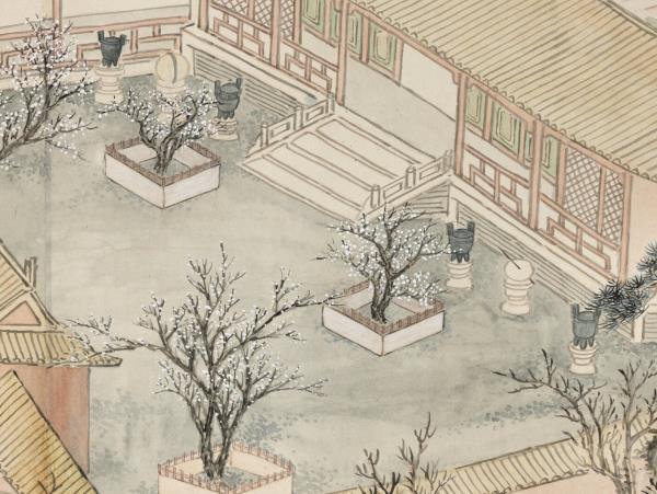 清董誥畫靜怡軒梅花　軸