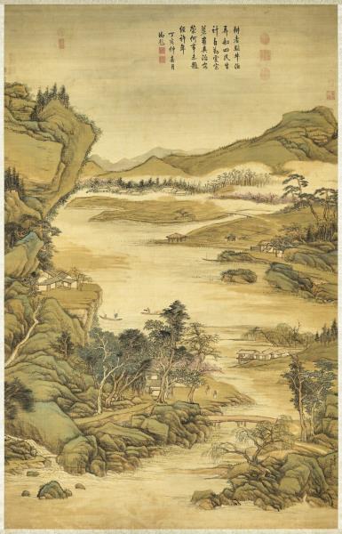 清張宗蒼佃漁樂事　軸