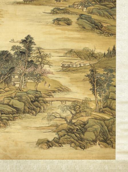 清張宗蒼佃漁樂事　軸