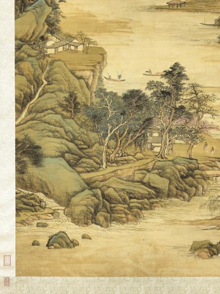 清張宗蒼佃漁樂事　軸