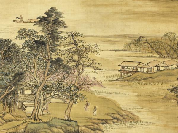 清張宗蒼佃漁樂事　軸