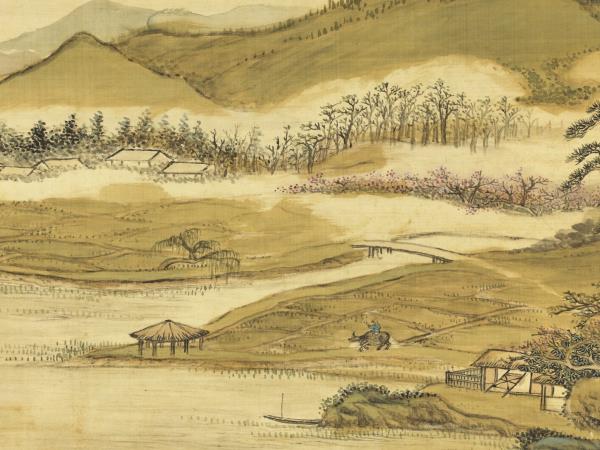 清張宗蒼佃漁樂事　軸