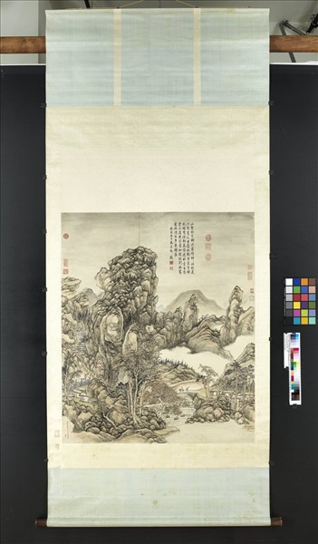 清張宗蒼摹郭熙筆意　軸