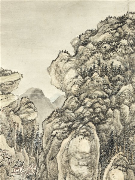 清張宗蒼摹郭熙筆意　軸