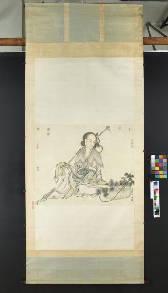 清嚴宏滋採芝仙圖　軸