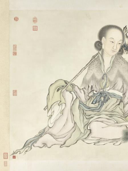 清嚴宏滋採芝仙圖　軸