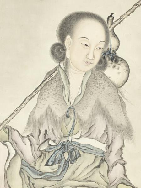 清嚴宏滋採芝仙圖　軸