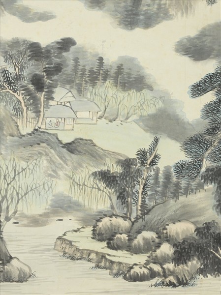 清世鑒畫邃林古嶠圖　軸