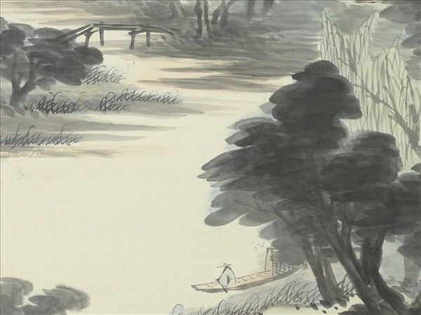 清世鑒畫夏山欲雨圖　軸