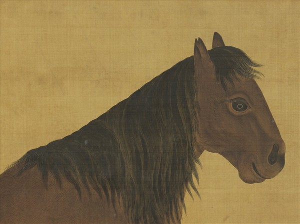 清沈慶蘭畫良吉騮　軸