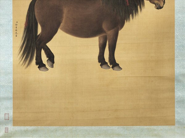 清徐呈祥吉俊騮圖　軸