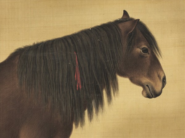 清徐呈祥吉俊騮圖　軸