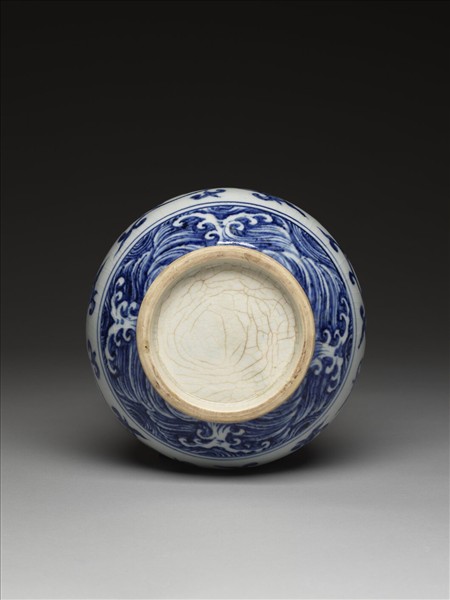 青花四季花卉玉壺春瓶