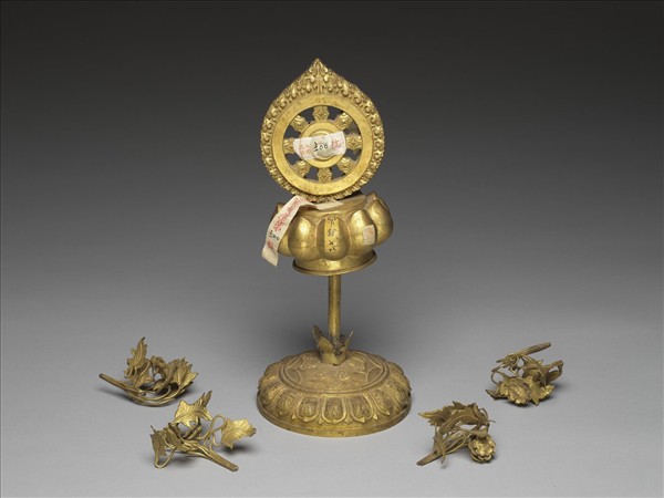 銅鍍金七政寶（寶輪）