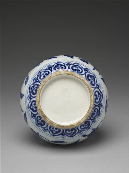 青花四季花卉玉壺春瓶