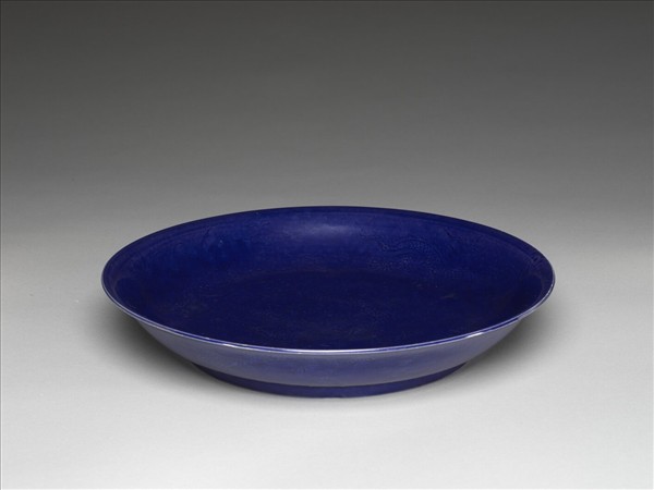 霽青龍紋盤