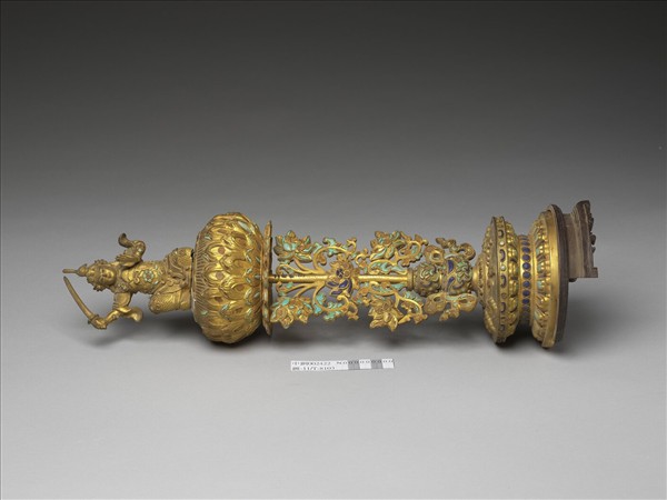 銅鍍金嵌料七政寶（武將）