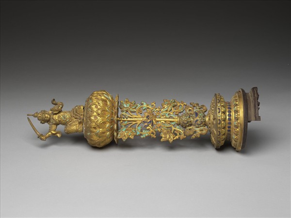 銅鍍金嵌料七政寶（武將）