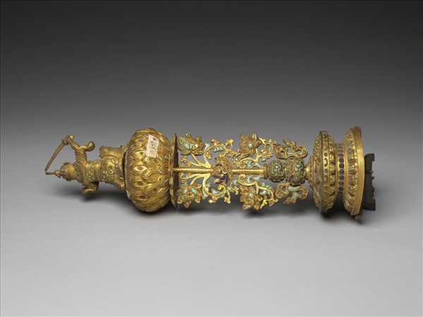 銅鍍金嵌料七政寶（武將）