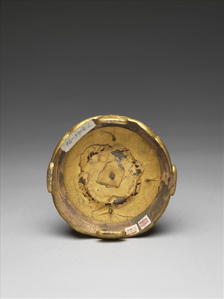 銅鍍金嵌料法輪