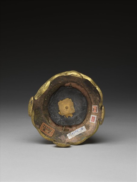 銅鍍金嵌料法輪